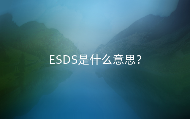 ESDS是什么意思？
