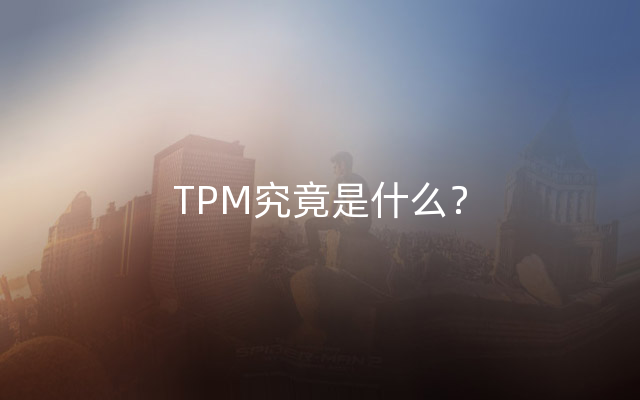 TPM究竟是什么？